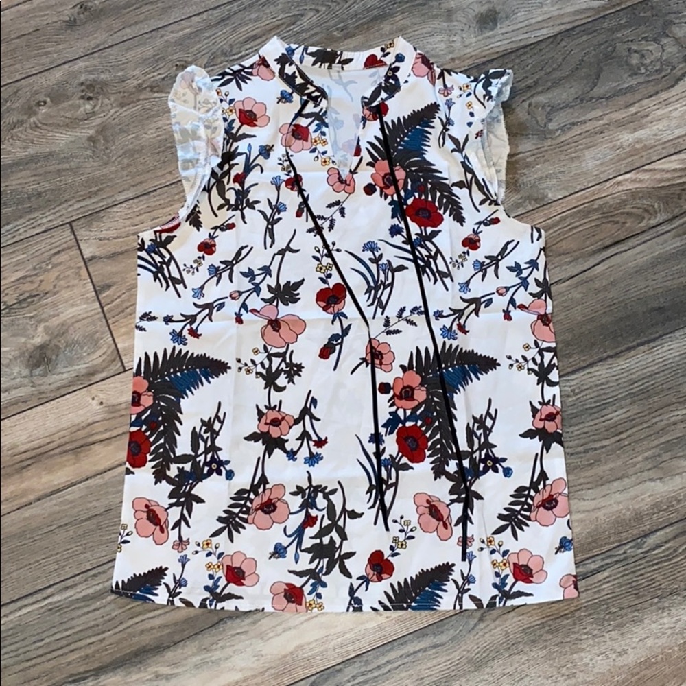 NWOT floral tank top